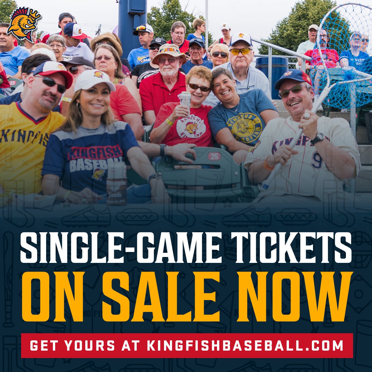 Single-game tickets are 𝐎𝐍 𝐒𝐀𝐋𝐄 𝐍𝐎𝐖! ⚾

🎟️ Get yours here: bit.ly/3Lhz1Of