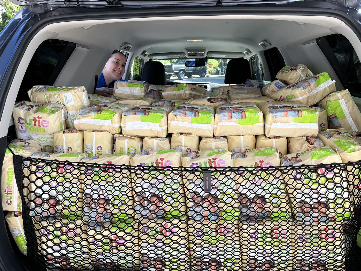 HawaiiDiaper's tweet photo. First round of April orders going out around the island! Mahalo to our amazing partners for all the work you do for Hawai‘i! #ThankfulThursday
#HawaiiDiaperBank #commUNITY #partner #pickups #forourkeiki #wipeoutdiaperneed #make1in3nonein3 https://t.co/x7lqpRjZGr