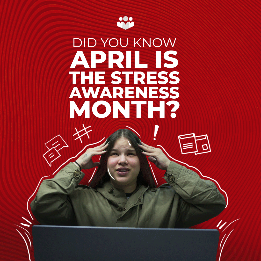 InteractiveWrks's tweet photo. 𝗦𝘁𝗿𝗲𝘀𝘀 𝗔𝘄𝗮𝗿𝗲𝗻𝗲𝘀𝘀 𝗠𝗼𝗻𝘁𝗵!📷

Routine wears down even the best workers. This is why April gives us an opportunity to look at the things in our daily lives that are affecting us negatively. Take it easy from time to time, it'll increase your productivity! https://t.co/sCVcthzjPN
