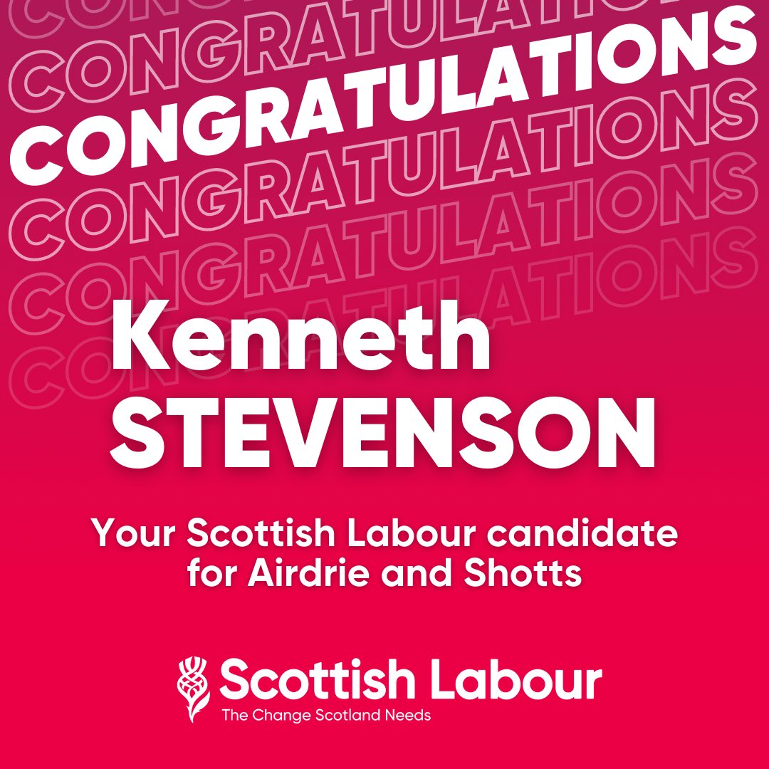 ScottishLabour's tweet photo. And congratulations to @shottsman7 - Labour’s candidate for Airdrie and Shotts! https://t.co/EUCQ0d2iTg
