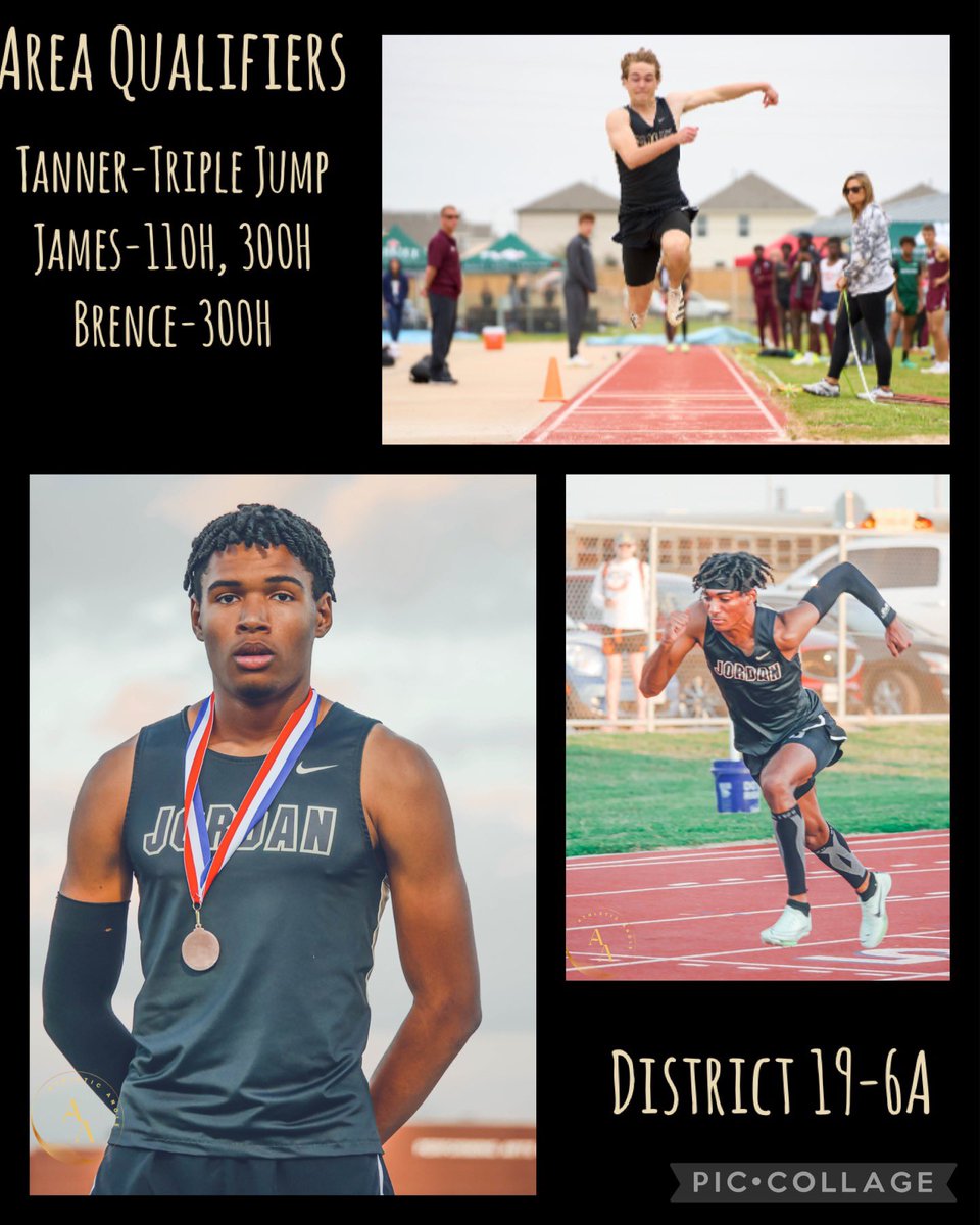 Good luck to all of our Area Qualifiers today and tomorrow!!! <a href="/KK_Trnka/">Kymberlee Trnka</a> <a href="/CoachDuhon/">Ben Duhon</a> <a href="/MrCoachAllen/">Mabry Allen</a> @DranaeRison <a href="/JordanHSAthlet1/">JordanHSAthletics</a> <a href="/JHSWarriors_ABC/">Jordan Athletic Booster Club</a> <a href="/AddisonSutton7/">Addison Sutton</a> <a href="/aloniransom1/">Aloni Ransom</a> <a href="/haryntozdic/">Taryn Hozdic</a> <a href="/XimenaLopezE/">Ximena Lopez</a> <a href="/Clase_Brence/">Brence Clase</a> <a href="/LedbetterJame/">James Ledbetter</a>
