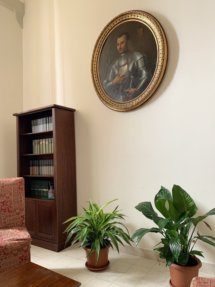 contemplating #SaintIgnatius, the knight of Pamplona on whose shield the name of #Jesus shines today