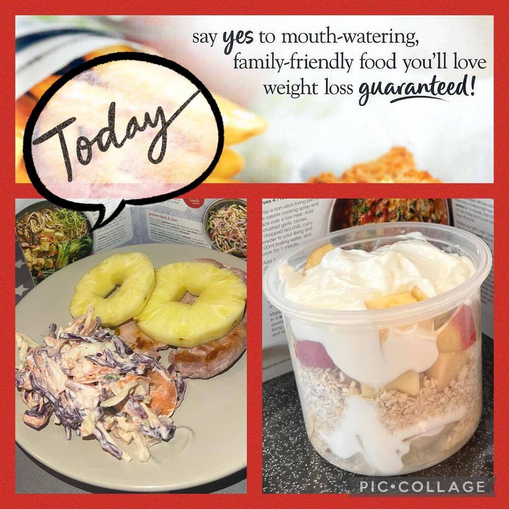 theswhusband's tweet photo. Well I think we're done with following all 3 meals day by day of the @slimmingworld #sayyestosuccess book, but we're just picking and choosing some favs now.
Brunch - Overnight Oats (day9)
Tea - Gammon steak and slaw (day4)
#sw #slimmingworld #slimmingw… https://t.co/okLfYCRhVW https://t.co/BWNYND8qEW