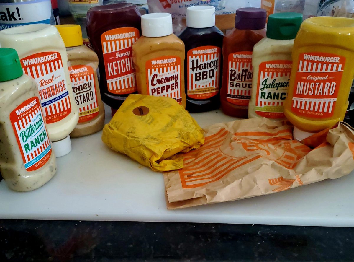 RedBone_LeLe's tweet photo. When You Have A @whataburger Burger And Have  Options Of @whataburger Condiments... #Whataburger https://t.co/J7JKxD59ps
