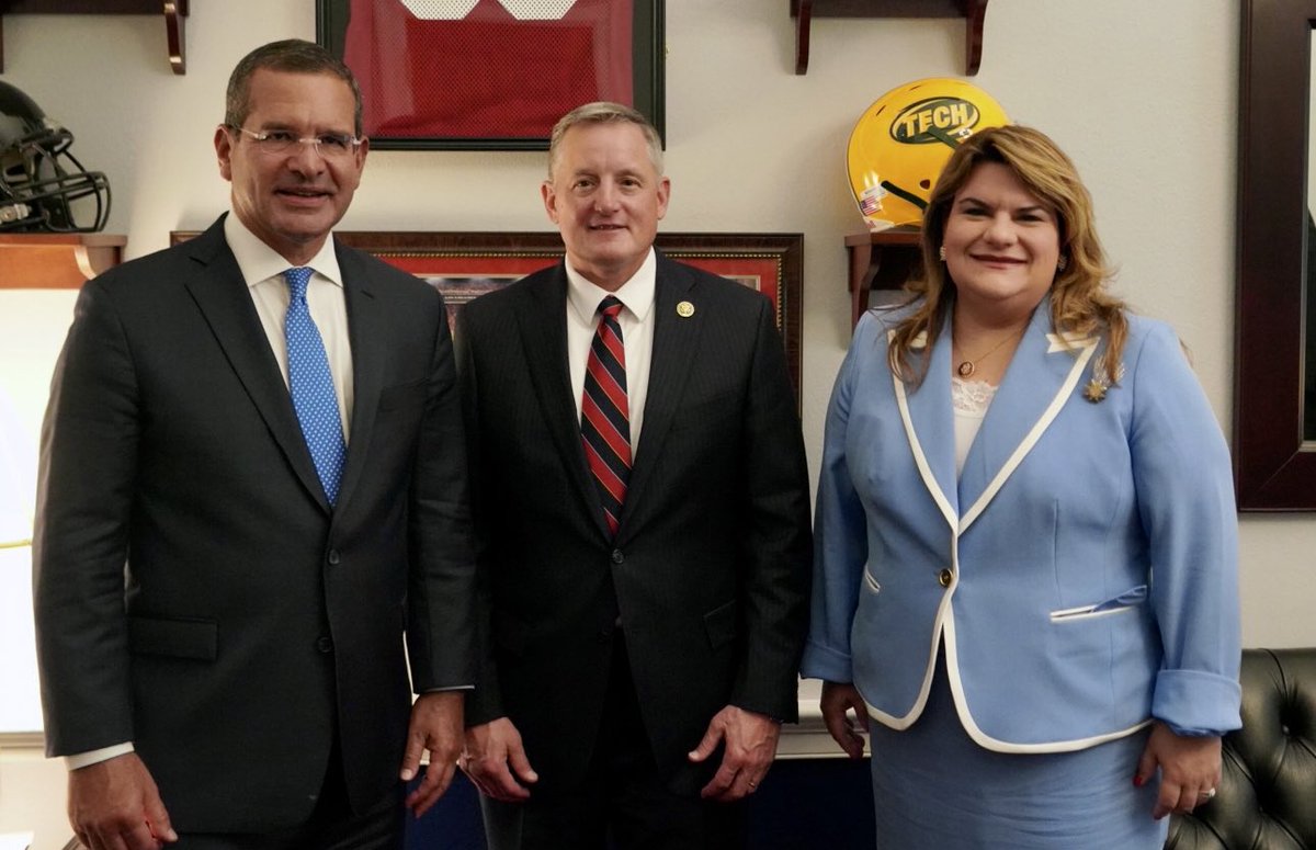RepJenniffer's tweet image. Met today with Chairman @RepWesterman and @GovPierluisi to discuss #PuertoRico's priorities within the jurisdiction of the @NatResources Committee.