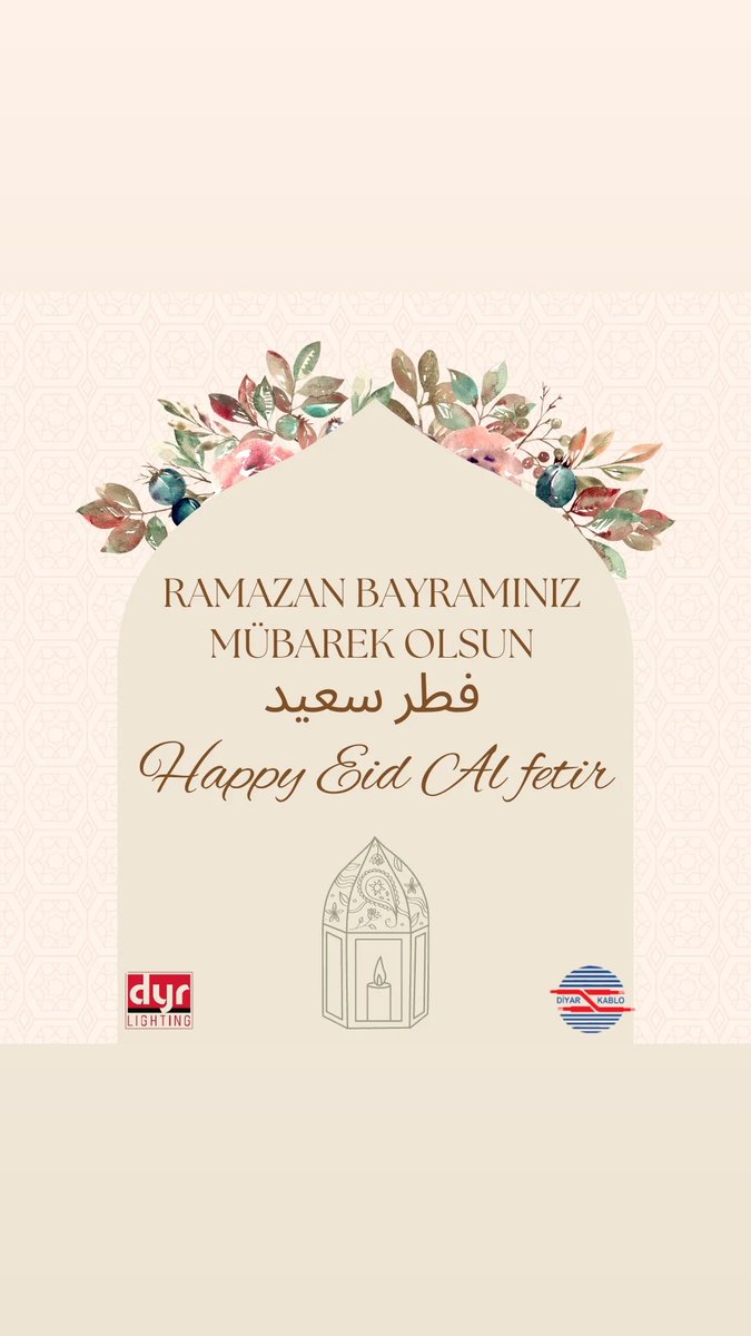 DiyarKablo's tweet photo. Ramazan Bayramınız kutlu olsun
عيد فطر سعيد
Happy Eid Al Fitr https://t.co/8XzENQcjqL