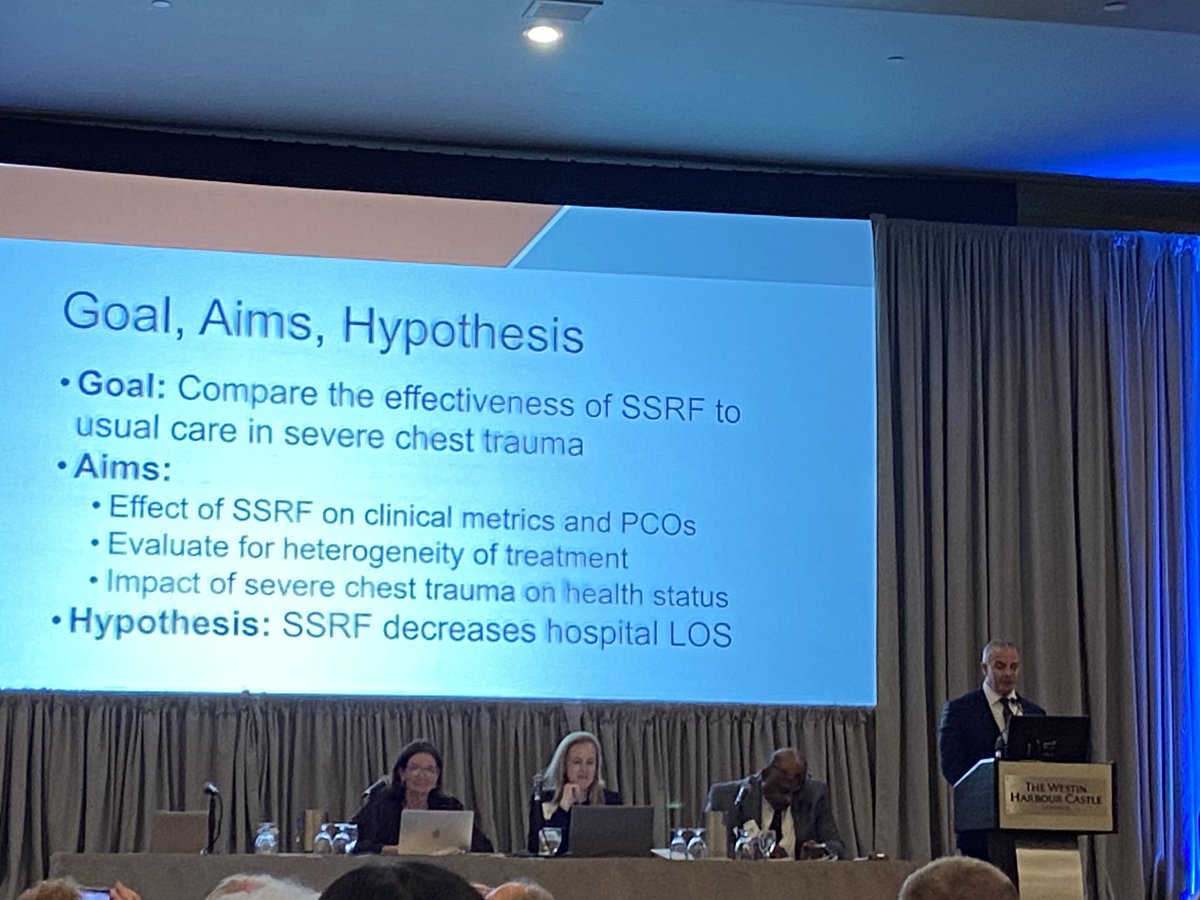 Amazing composure of David Meyer in answering challenging questions about his rib fracture fixation RCT at American Surgical Association!! #ASA23