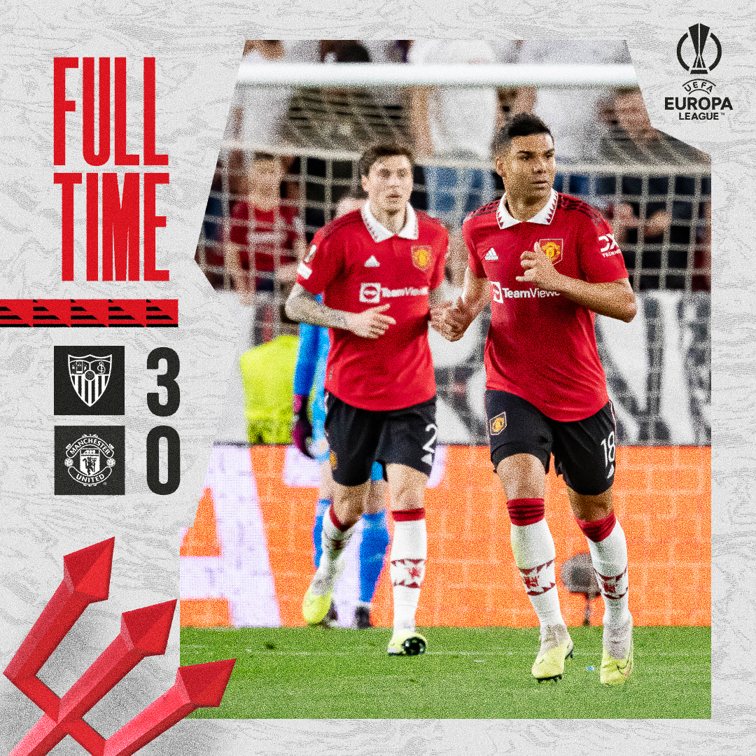 ManUtd's tweet photo. Our #UEL journey comes to an end.

#MUFC