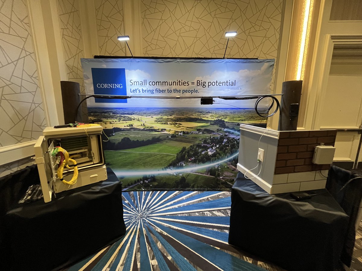 CorningOpComm's tweet photo. That's a wrap! Thank you @TIAonline for the opportunity to demonstrate how a fiber optic network comes together and why it's so much better than other technologies. At the end of the #BEADSuccessSummit one thing is clear: the future is #fiber!  https://t.co/hk3PI5gAKr https://t.co/qvoBh0UHqA