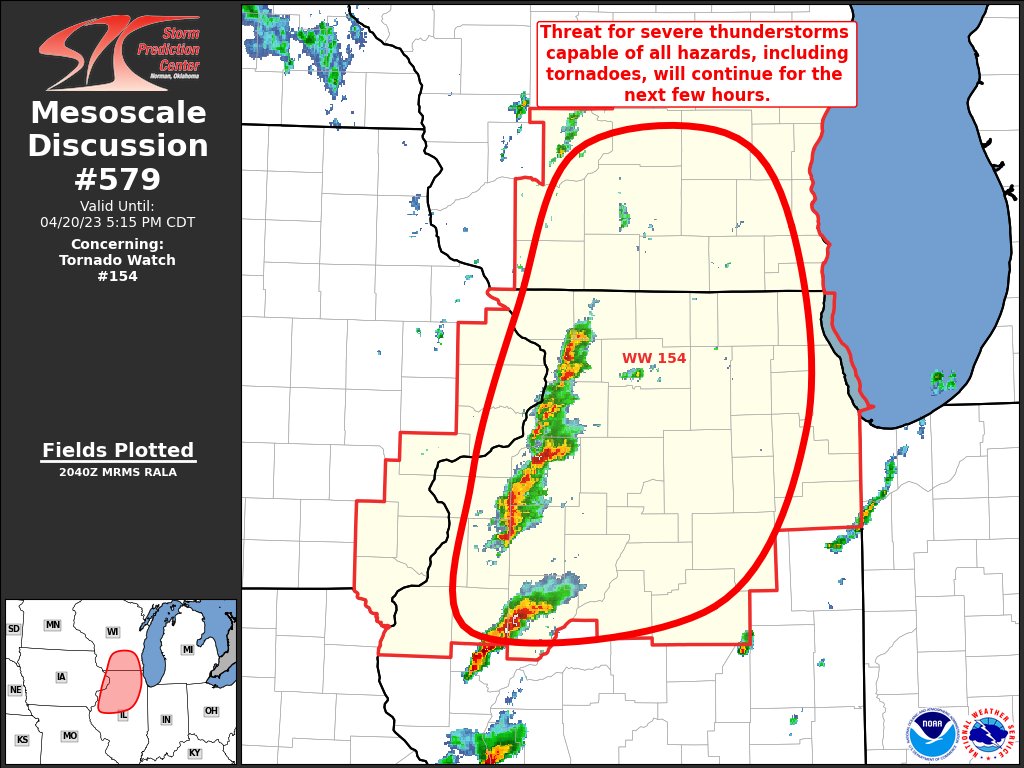 NWSSPC's tweet photo. 3:43pm CDT #SPC_MD 0579 , #ilwx #wiwx #iawx, https://t.co/20iFOgYSSq https://t.co/3aKeypEUNV