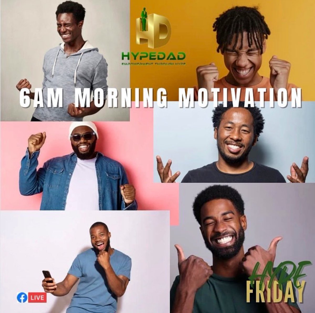 thmfoundation's tweet photo. Don’t forget to join us tomorrow at 6AM EST for our Hype Friday morning talk with #HYPEDAD‼️‼️💚 #hypefriday #hypedad #thehypemanfoundation https://t.co/FclideoLVr