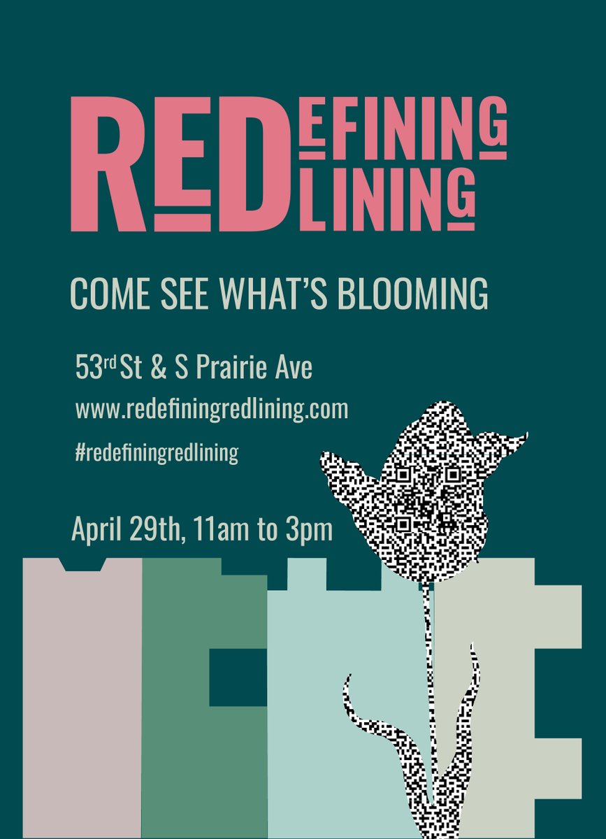 ChiTrust's tweet photo. Blooming in Bronzeville is #RedefiningRedlining's Tulip Celebration on 4/29 @ 11am. “Re-Defining Redlining” is a public art project by artist Amanda Williams, who uses her art to spark convos about the history and potential of neighborhoods. #Chicago https://t.co/SSaQMEVcbj https://t.co/cIYnVvF3UE