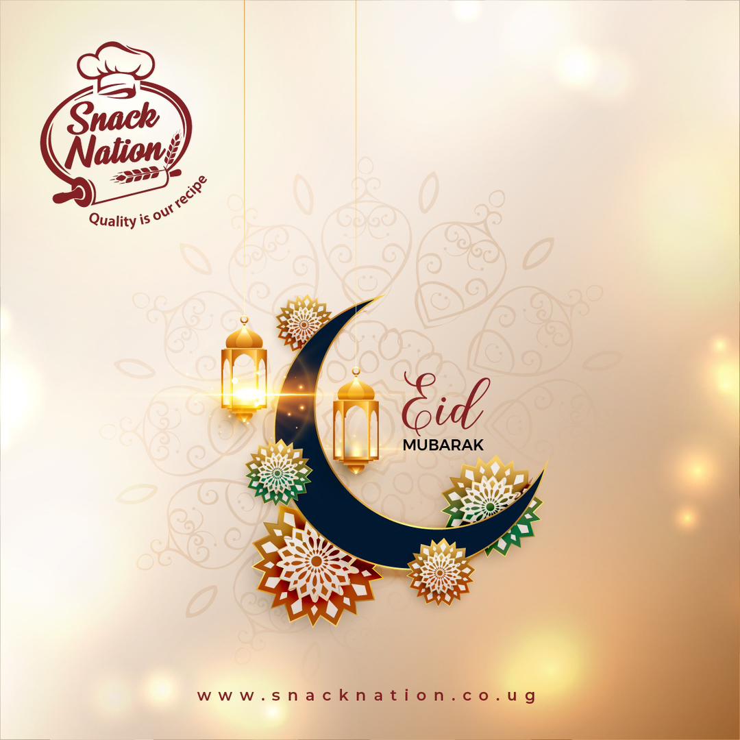 snacknationug's tweet photo. Wishing you joy, prosperity, and peace this Eid. https://t.co/WSU7qlnqQ7