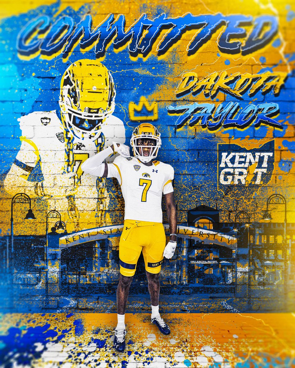 I’m excited to announce that I will be committing to Kent State University #kentgrit @CoachKenniBurns @Coach_Ferrell55