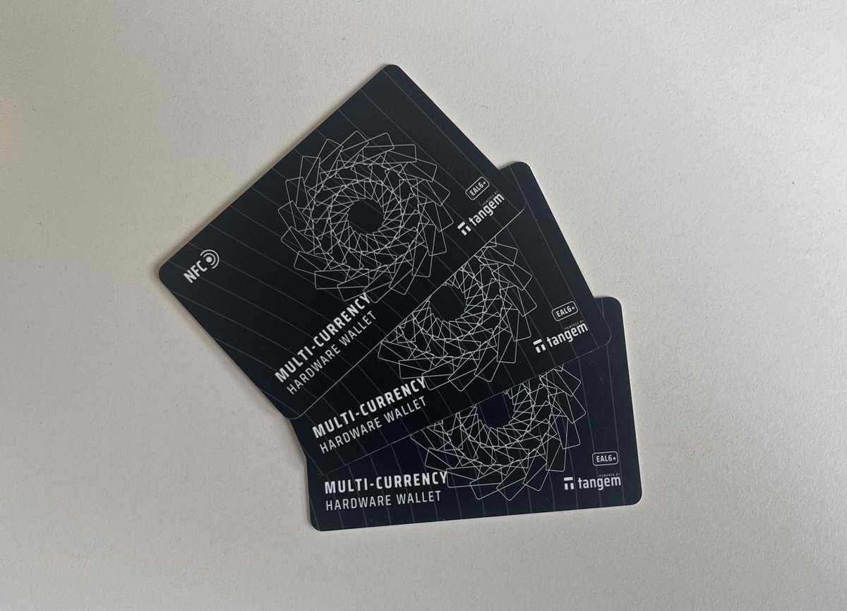 KASPA Enthusiast 𐤊 on Twitter "My new hardware wallet cards from
