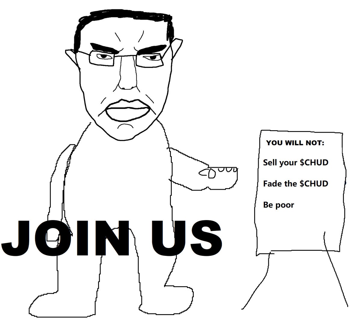 ChudCoin's tweet photo. Do NOT miss your chance to save the West. 
BILLIONS must buy. $CHUD https://t.co/tQFY5iEVQY