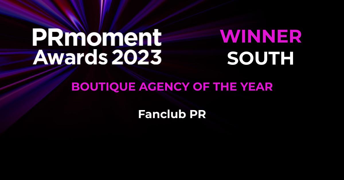 The winner of the award for Boutique Agency of the Year goes to…

<a href="/fanclubpr/">Fanclub PR 🤍</a>

Congratulations to the Fanclub team!

#PRmomentAwards