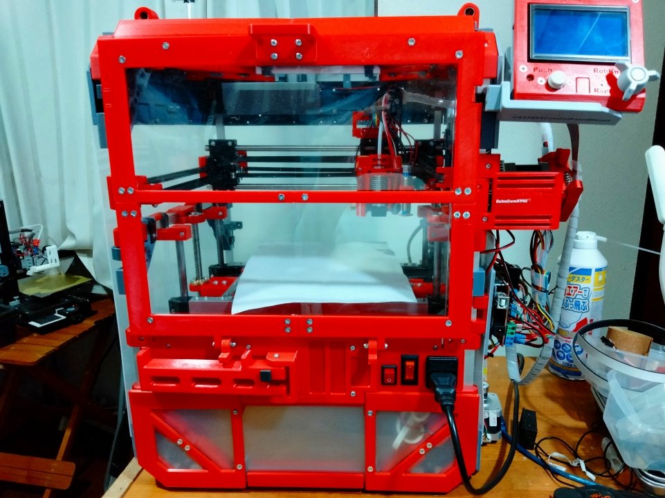 saiki0011's tweet photo. #3dprinter #自作機 #coreXY #Ex_02 建造記録
#3Dプリンタ #3Dプリンター #reprap
色々と問題ありありですが
これでしばらくこの機体は
運営してみようと思います💦
うん
リールアームを展開して
フィラメントリールをセットすると
フルにドアが降りないのは
最初からわかってた<自爆😓 https://t.co/uQnsSilOqA