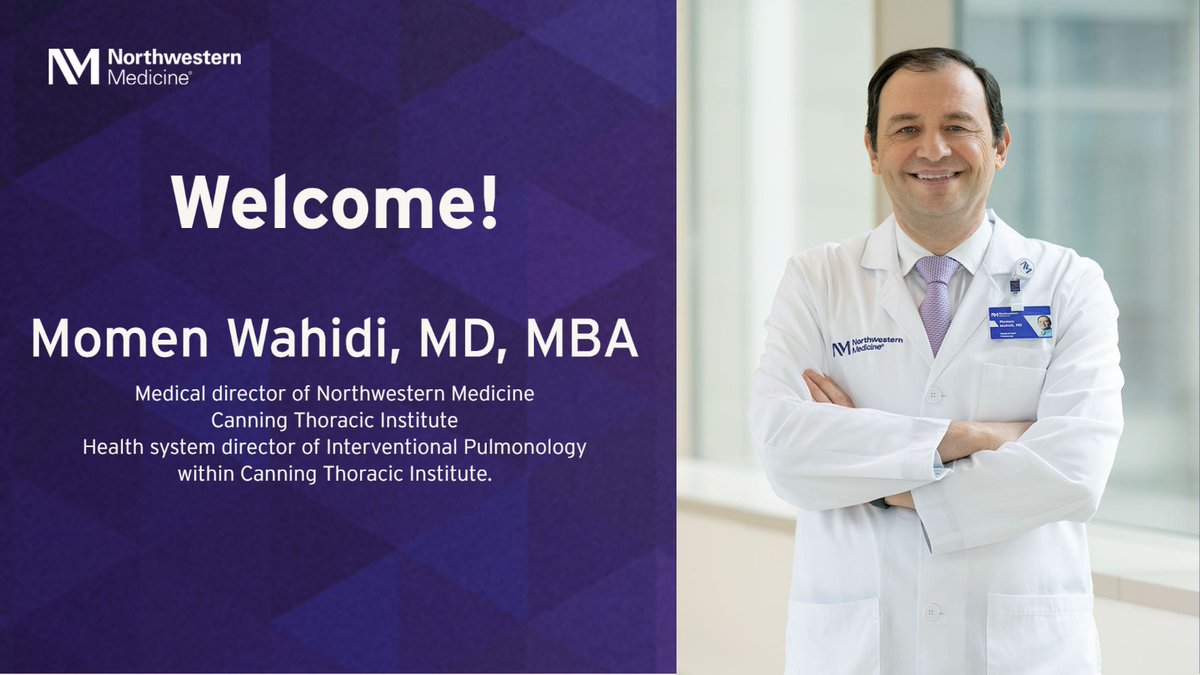 Join us in welcoming Momen Wahidi, MD, MBA, as a professor of Pulmonary and Critical Care at Northwestern Medicine. Dr. Wahidi will serve as medical director of Northwestern Medicine Canning Thoracic Institute and health system director of Interventional Pulmonology within…