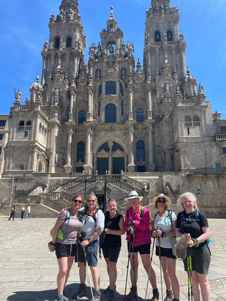 My #camino 127km pilgrimage is complete! Very sore feet 👣 but over £1.3k raised for #Alzheimers thank you 🙏☺️