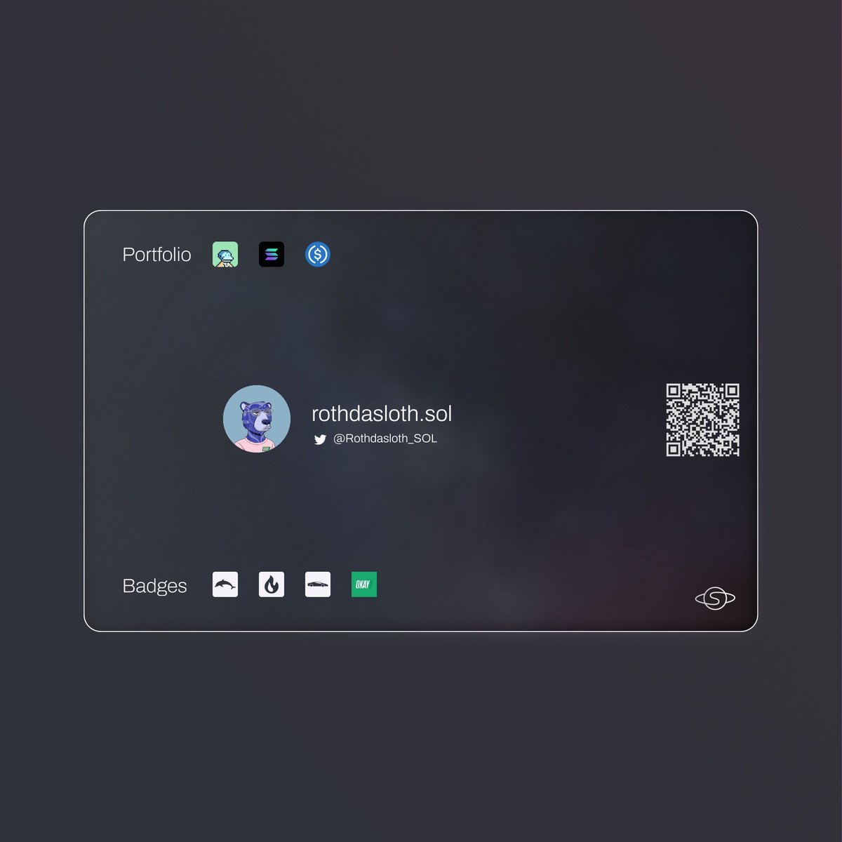 solspotActivity's tweet photo. New Spot Card Created! 🎉

Created by @Rothdasloth_SOL
Profile https://t.co/RJONXE1P5W https://t.co/LHDLDu0Nt1