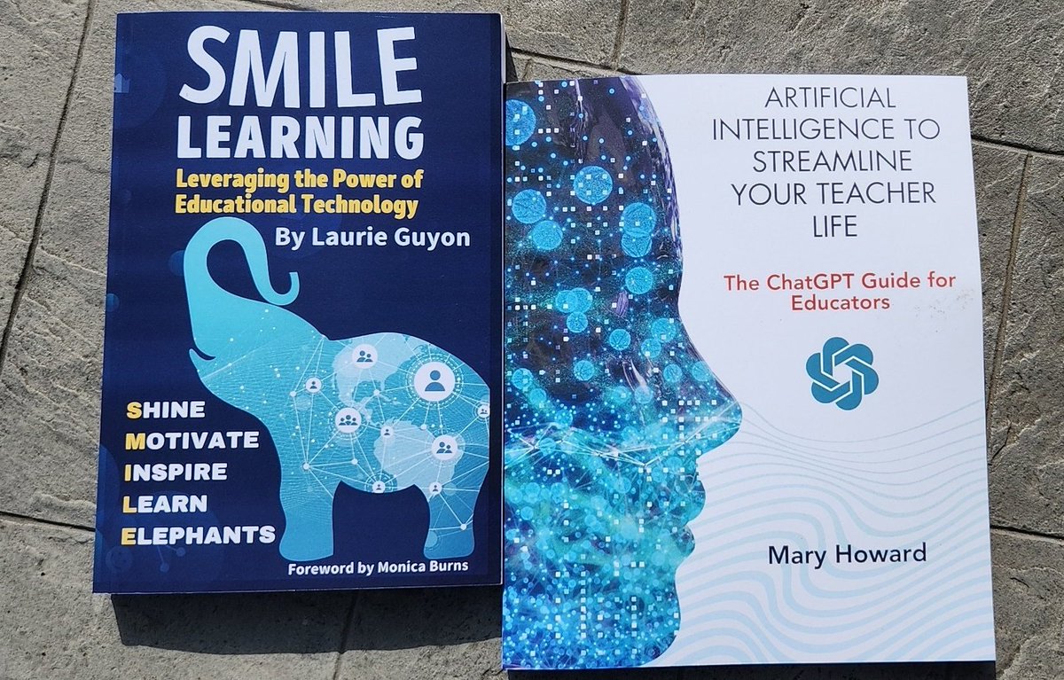 CDEOMalley's tweet image. Look what just arrived! I&apos;m thrilled to continue learning from these outstanding women leaders of #edtech. Congrats Laurie &amp;amp; Mary!
These paperbacks are not bound by tradition (That puns for you @mrshoward118 😉)
@SMILELearning
#pachyderm
#SMILELearning 
#ai
@XFactorEdu 
@NYSCATE