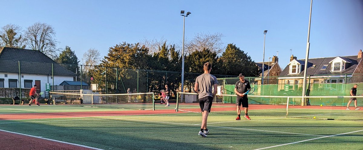 StrathavenLTC's tweet photo. Another great night of tennis in Strathaven.
The Men's 4th team won its opening league match 5-4.
Congratulations to Daniel, making his adult team debut alongside his Dad, sealing victory with a 6-0 3rd set win.👏😁
Best of all @TennisWestScot post-match hospitality is back! https://t.co/ipk1WuEkWu