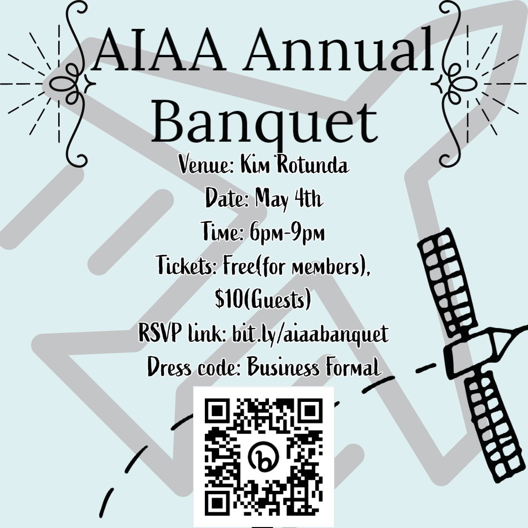 Come out to our annual formal and have dinner with faculty and industry leaders! 
Free for members and $10 for non-members! Ticket includes dinner and drinks