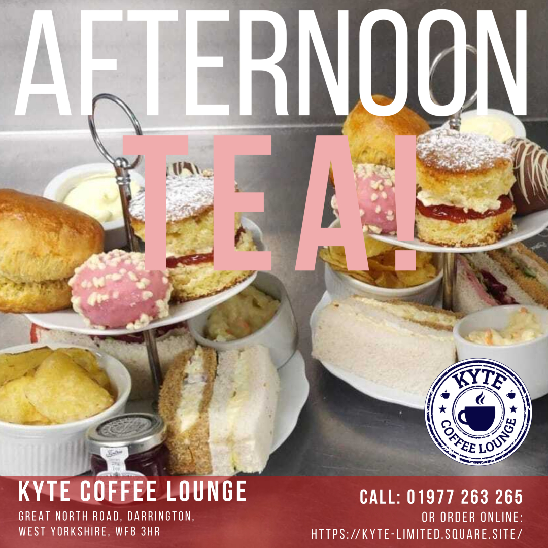 KyteCoffee's tweet photo. Why not pop in for a spot of Afternoon Tea here at Kyte Coffee Lounge 📷
SERVED 11AM - 3PM MONDAY TO FRIDAY!!
RESERVE YOUR TABLE:
https://t.co/GZ2elLJkUZ
FANCY A TAKEAWAY OR NEED SOME AMAZING FOOD FOR A PARTY? CALL:
01977 263 265 https://t.co/Rk3cW7c47r