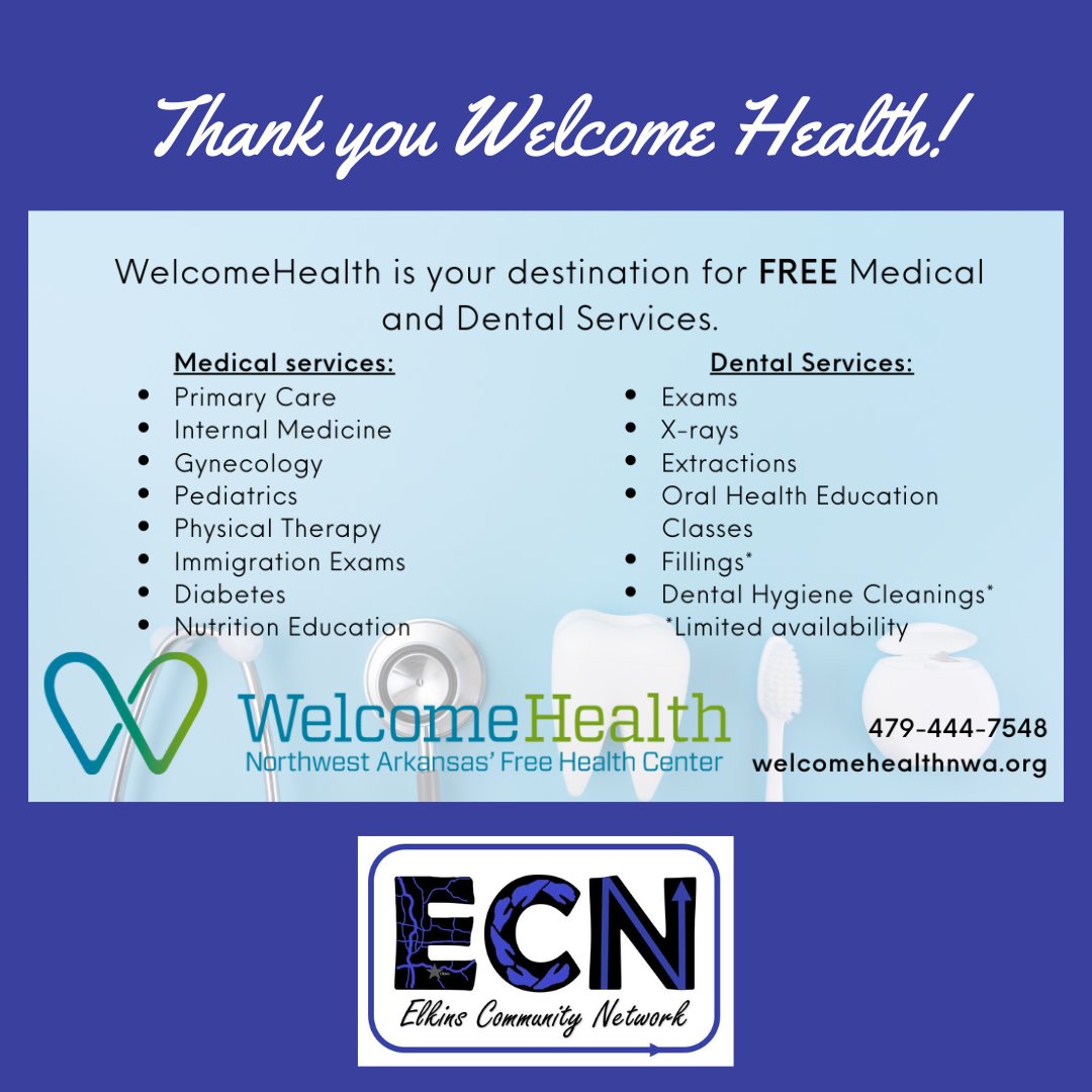 #SponsorShoutout to WelcomeHealth who has been providing free, patient-focused medical, dental and pharmaceutical care for 37 years in #NWARK. welcomehealthnwa.org