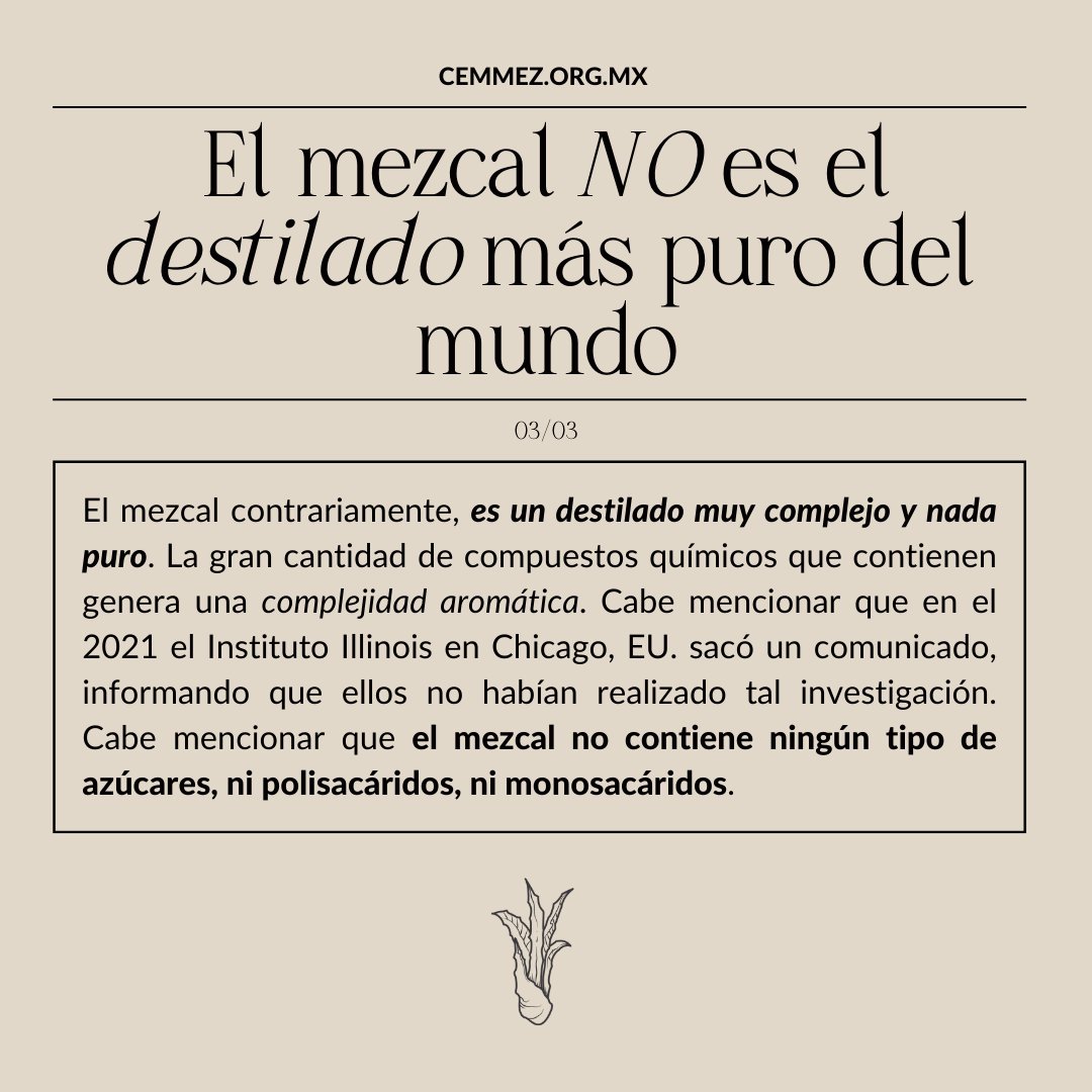 Cemmez_'s tweet photo. ¿Sabías qué el mezcal NO es el destilado más puro del mundo?

#mezcal #maguey #agave #culturadelmezcal #destiladosmexicanos #cemmez https://t.co/MvtWICRyji