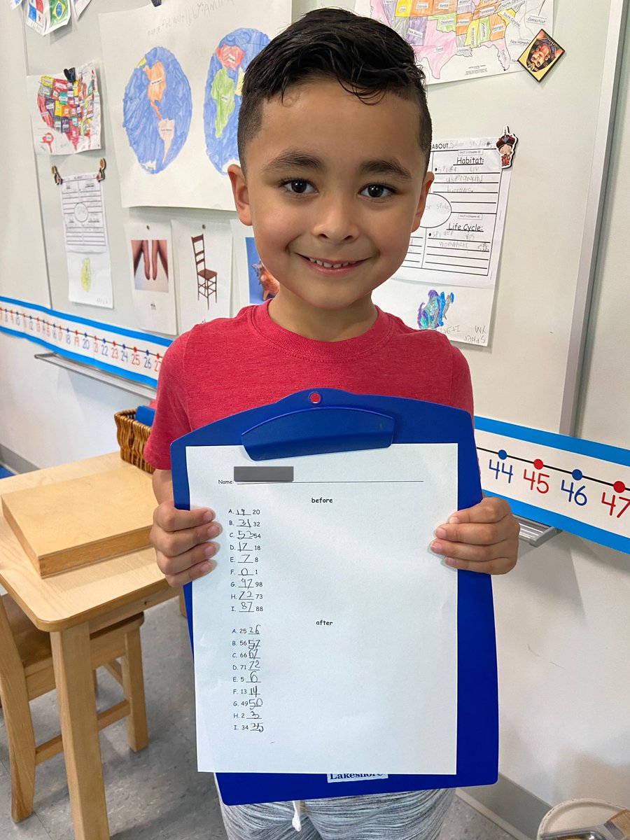 Enjoying our number line!