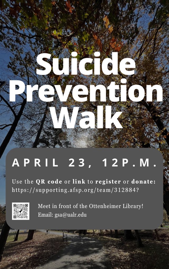 GSA_PR's tweet photo. Join us this Sunday to help raise awareness during the campus-wide Suicide Prevention Walk event. Use this link to register or donate today: https://t.co/GC2kIiIfDS https://t.co/Nkia90QxWW