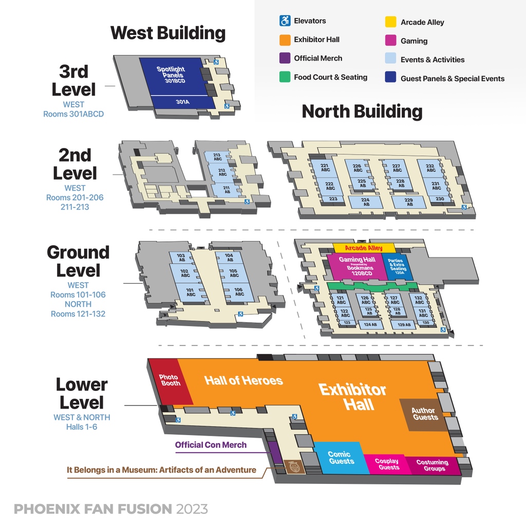 Phoenix Fan Fusion on Twitter "There are FOUR Floors of Fan Fusion Fun