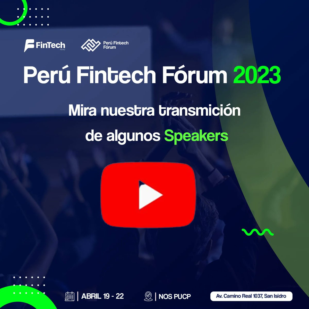 Es hora de enfrentar tus ideas y conectar 💫 con líderes del ecosistema Fintech de la región. ¡No te la pierdas!

🎥👉 Teatro: buff.ly/41PkSgR
🎥👉 Auditorio piso 2: buff.ly/3MWB3op 

#fintechparatodos #pff2023