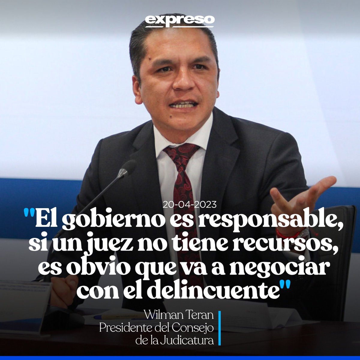 Por favor <a href="/MinGobiernoEc/">Ministerio de Gobierno Ecuador</a> este payaso no puede seguir al frente de la función judicial de nuestro país. 

Señores <a href="/AsambleaEcuador/">Asamblea Nacional</a> quieren hacer algo bien, llévenlo a la destitución a este pelafustán.