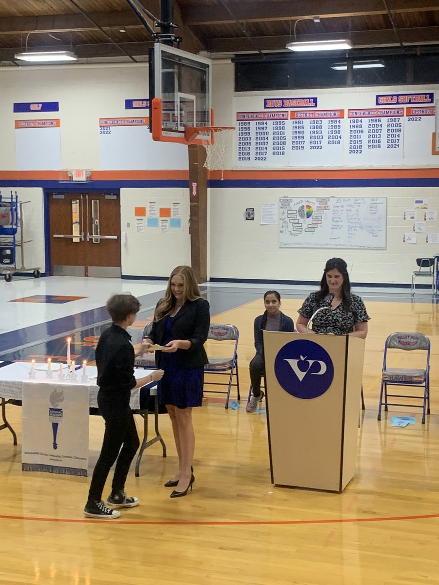 HeyItsFahy's tweet photo. We had a busy week with NJHS events! Our Culver’s fundraiser was wildly successful and we inducted our new members! #vphawks #wearevpms https://t.co/EXWBJ73b4T