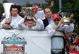 mark_fillingham's tweet photo. We’ll see things they’ll never see ⭐️ ⭐️ ⭐️ #treble #lfc2001 https://t.co/chXgpSUoee