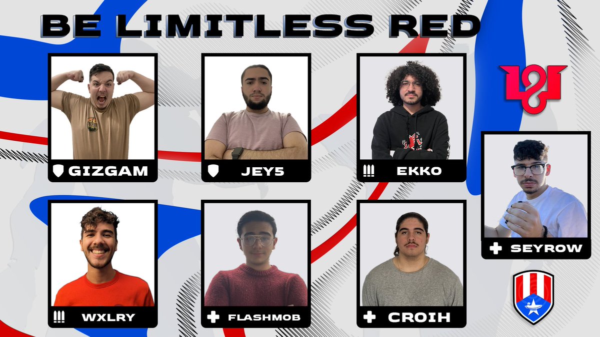 OWHeroedeBahia's tweet image. Nos Complace presentar el Tercer equipo registrado en la liga.  ♾️🔴

@BeLimitlessPR Red 

🛡️- @Gizgam_OW 
🛡️- @jei_515
⚔️- @itsLuxious 
⚔️- @wxlry65 
💉- @oscarr6_ 
💉- @ilycroih 
💉- @suarez09181 

#PROWÑETA #ReNaceUnHeroe 🇵🇷🔥