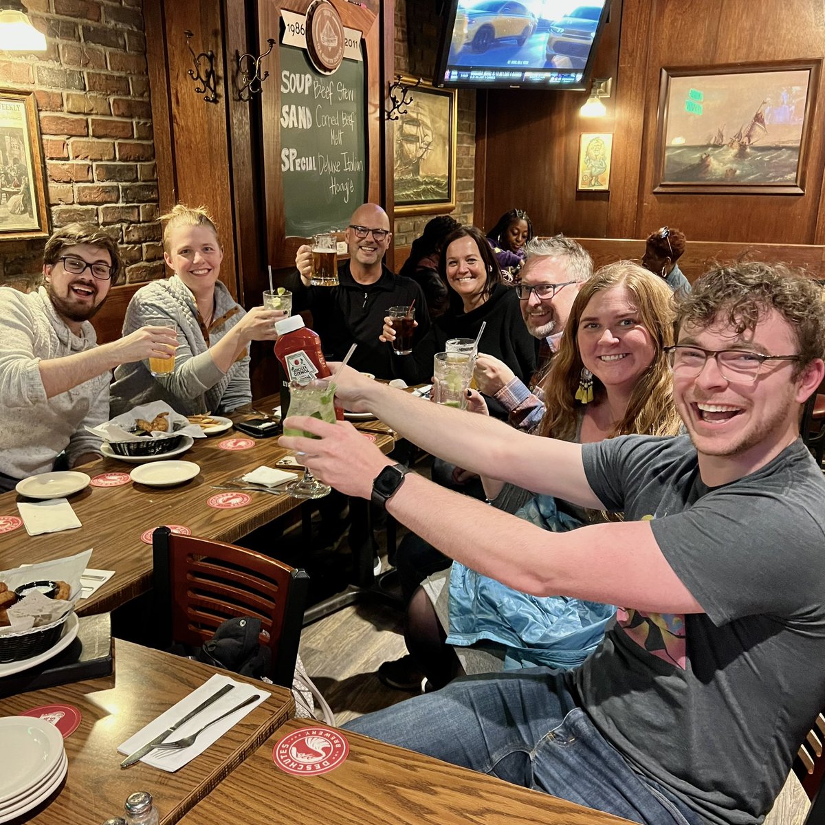 Last night’s team celebration for some exciting recent wins — big things HAppening over here!