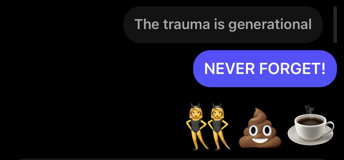 If you know…then we have shared trauma. Big hugz