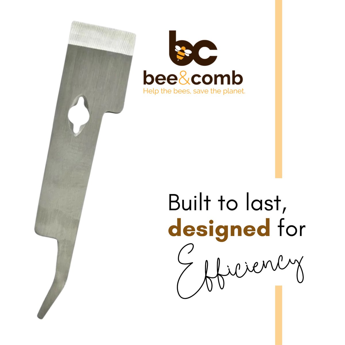 KarenAvetisyan2's tweet image. A short J-Hook tool made of stainless steel is a handy equipment for beekeepers. It can be used to lift and manipulate frames inside the hive without damaging the delicate honeycomb. 
beekeepingservices.com
.
#queenmarker #beekeepingtools #queenbee #beeequipment