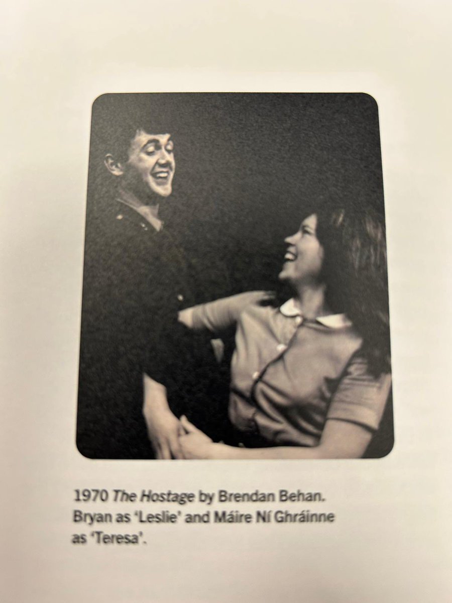 Now and Then! This beautiful pair in the The Hostage 1970 and again tonight in The Peacock at our very special production of #AnOldSong @AbbeyTheatre @deirdrekinahan @louiselowe3