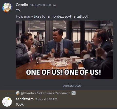 If this tweet gets 100k likes <a href="/GDSandstorm/">LG | Sandstorm</a> will get a Mordex/Scythe Tattoo 🔥