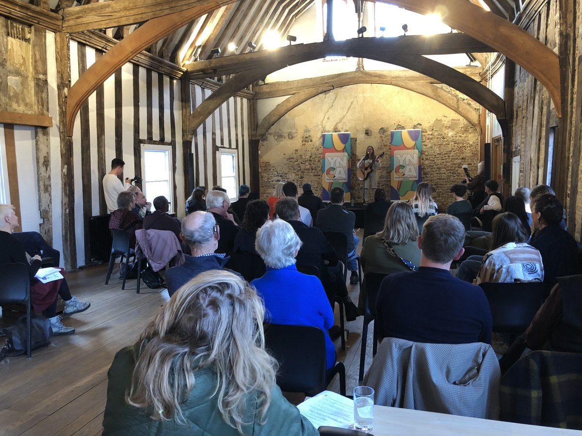 YNCAwards's tweet photo. Fab night launching our Awards for Norwich's young creatives! Thanks to everyone who came &amp; to @aphraofficial &amp; Jenna for moving music, @RubyPinner for captivating poetry, @Adnams for delish drinks &amp; @YN_AF, @WritersCentre &amp; @NorwichArtCentr for having the genius idea! https://t.co/UJLxjFxymx
