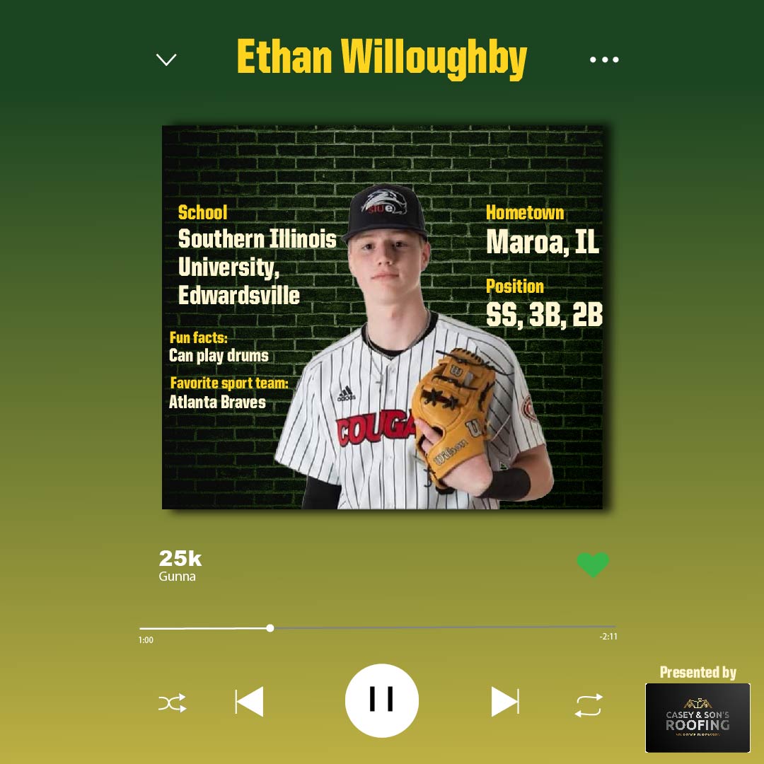 Normal_Baseball's tweet photo. Taking a break from his drumming career, Ethan Willoughby will be joining us this Summer at the Corn Crib! Welcome Ethan!
#WhereBaseballGrows
@SIUEBaseball
@MaroaForsythHS
Presented by Casey and Son's Roofing https://t.co/YLjvSujx3B