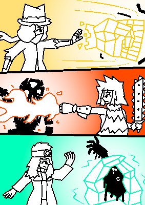 SearchieP's tweet photo. - ROUNDTABLE 15: Triad Together -
Now that they are reunited, Astralde, Coraume and Ophione have teamed up to help take down the Crosseyes clones shambling about Myriad City!
@ExcaliburOCT https://t.co/70YnEtofzo