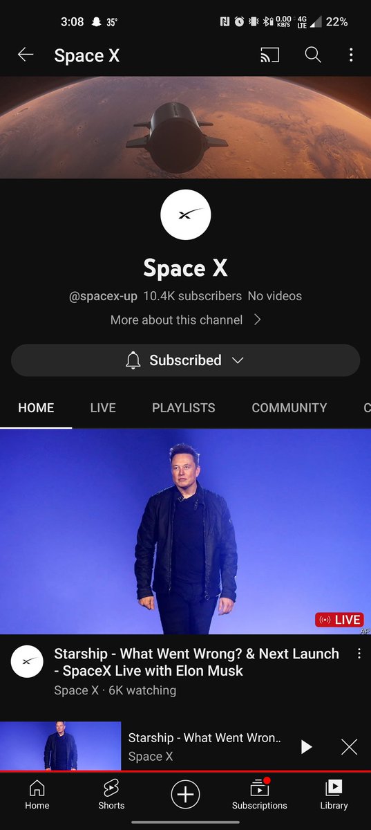 HypePractition's tweet photo. @elonmusk you aware a fake SpaceX 10k followers and no videos posted account is using your name to steal crypto? https://t.co/i9DbQhZxrj