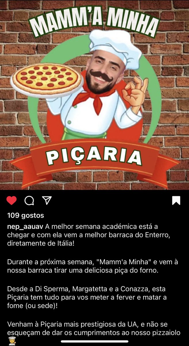 Não sei o que dizer… 🍕