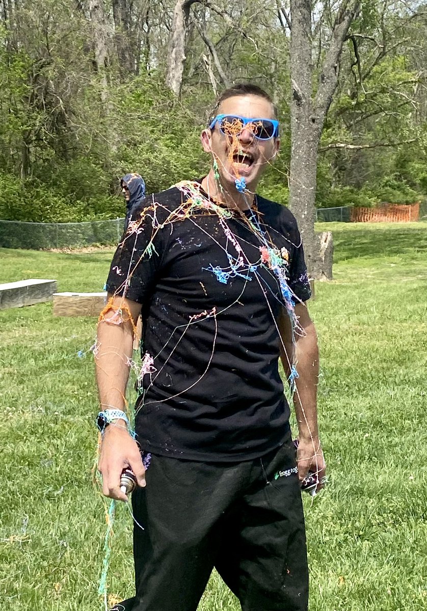 eamotley's tweet photo. When selling lots of chocolate earns you a silly string battle with Coach K and Dr. Motley!  😂 @PkPhysEd @NorthwestRISD https://t.co/DEBq0igiFX